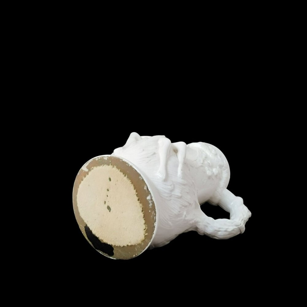 Antique Paradise Adam Eve Eden Snake Victorian Sex Swag Ceramic Stein White Mug - Picture 13 of 13
